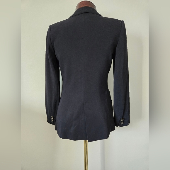 MASSIMO DUTTI Women's Navy Fitted Double-Breasted Blazer. Size 2 - Picture 7 of 15